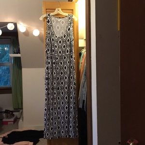 Blue and white maxi dress size M!